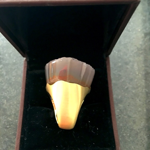 H. Stern 18K solid Yellow Gold, Druzy Quartz! - Picture 5 of 8